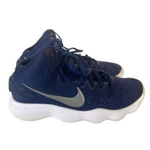 Nike Hyperdunk 2017 Basketball Shoes Navy Silver Men’s 7.5 Women’s 9